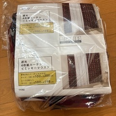 【未使用】カインズ　ミッキーマウスカーテンの画像