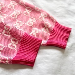 【極美品】　グッチ　GG柄　ジャガード　カーディガン　長袖　ニット　ロゴ　人気の画像