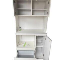 大容量！食器棚(ホワイト)の画像