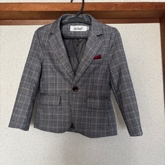 iz boot フォーマルスーツ 七五三　100cm グレー系チェックの画像