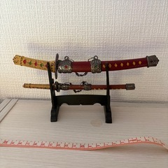 ミニチュア刀 置物の画像