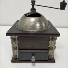 アンティーク調 手挽きコーヒーミル 木製 昭和レトロ雑貨 キッチ...