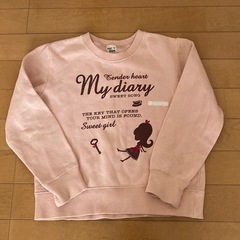 子供服　130cm ZIDDY 女の子　チュニック　トレーナーの画像