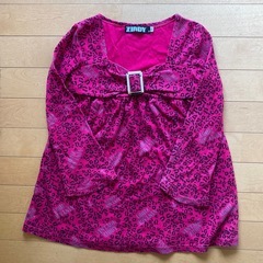 子供服　130cm ZIDDY 女の子　チュニック　トレーナーの画像