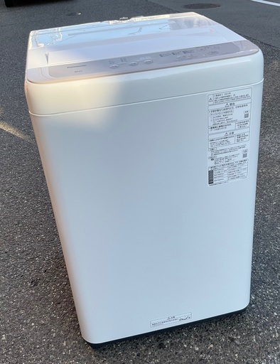 【RKGSE-372】特価！Panasonic/6kg/全自動洗濯機/NA-F60B14/中古品/2021年製/分解清掃済/店頭引取推奨商品/弊社近隣配達も可