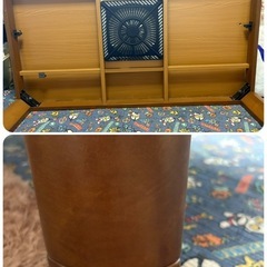 家具調こたつ　こたつ布団セット　120×80 テーブル　　の画像