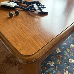 家具調こたつ　こたつ布団セット　120×80 テーブル　　の画像