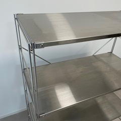 無印良品　ステンレスユニットシェルフ・ステンレス棚セット　８６×４１×１２０の画像