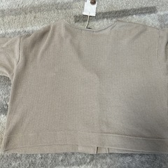 （新品タグ付き）BAYFLOW ベージュ ワッフルショートカーディガン　Fの画像