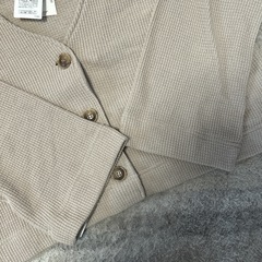 （新品タグ付き）BAYFLOW ベージュ ワッフルショートカーディガン　Fの画像