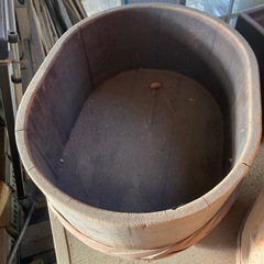 木の樽③ オーバル形の画像