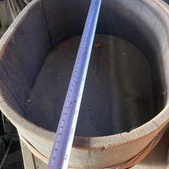 木の樽③ オーバル形の画像