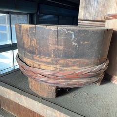 木の樽③ オーバル形の画像