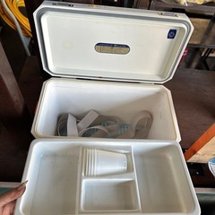 クーラーボックス　オレンジの画像