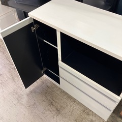 A2510-722　　キッチン　サイドボード　ダボ4本なし　キズ汚れ有りの画像