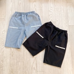 【新品あり/100〜110サイズ】 長ズボン カーゴパンツ 短パン etc 合計23点セットの画像