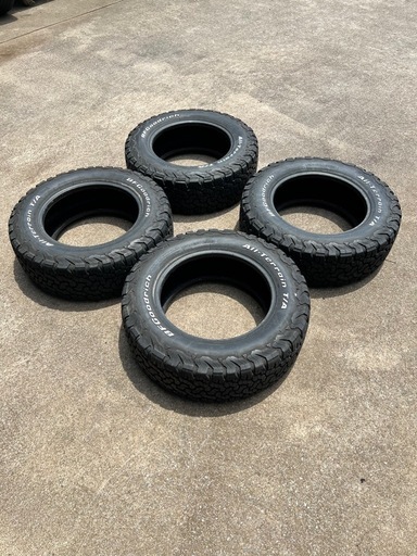 【埼玉県所沢市】直接引取のみ LT中古 245/65R17 111/108 BF Goodritch All terrain T/A グッドリッチ オールテレーン 2018年製 4本セット°..