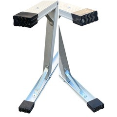 ○W POWER アルミ洗車梯子 作業台 洗車台 足場 約W97×D28×H91cm 掃除 高所作業 型番不明 中古品■ジモティ姫路の画像