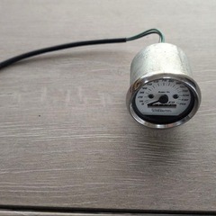 ■■【当時物 】SP武川 ホワイト＆ブラックスピードメーター 140km/h LEDの画像