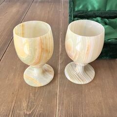 0009　大理石ワイングラスの画像