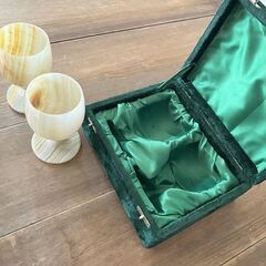 0009　大理石ワイングラスの画像