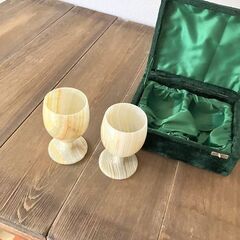 0009　大理石ワイングラスの画像