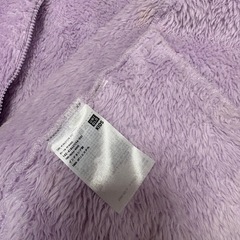 130サイズ　UNIQLO　ファーリーフリース　フルジップジャケットの画像