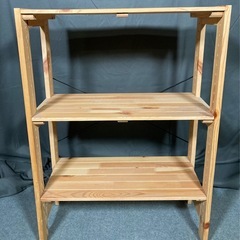木製シェルフ幅約66×奥行約30×高さ約90cm 棚 飾り棚 オープンラック オープンシェルフ 収納棚 本棚 木製  NO.35の画像