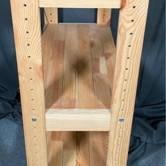 木製シェルフ幅約66×奥行約30×高さ約90cm 棚 飾り棚 オープンラック オープンシェルフ 収納棚 本棚 木製  NO.35の画像