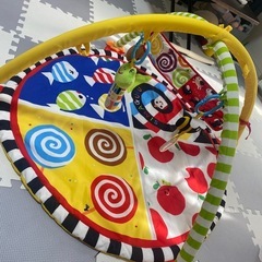 しましまぐるぐる☆プレイマット☆ベビーマットの画像