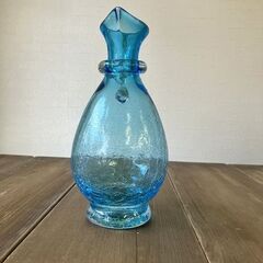 0010　琉球ガラス　水差し（花瓶）の画像