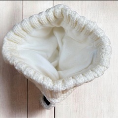 【新品】ふわもこ 裏起毛 ねこ耳付き ニット帽 防寒の画像