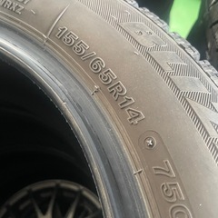 中古・冬タイヤ・155/65R14・4本セットの画像