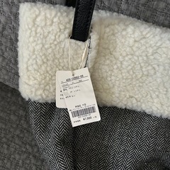 新品 レイジースーザン フェイクムートンバッグ ヘリンボーンの画像