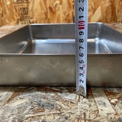 N(7632) ステンレス バット 三個セット W280D330H60 調理用具 厨房用品 飲食店 店舗用の画像