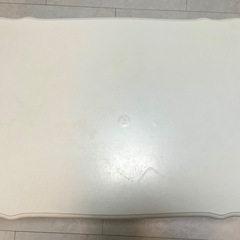 アンティーク　ローテーブル　ホワイト　プリンセス調の画像