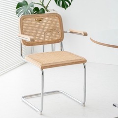 ※11/10までの引き渡し限定価格※カフェテーブル&ラタンチェア　セットの画像