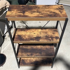 ニトリ製　ブックシェルフ　オープンラック　フリーラック　４段ラック　ステイン６０　の画像