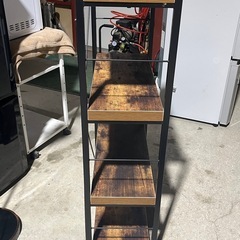 ニトリ製　ブックシェルフ　オープンラック　フリーラック　４段ラック　ステイン６０　の画像