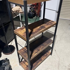 ニトリ製　ブックシェルフ　オープンラック　フリーラック　４段ラック　ステイン６０　の画像