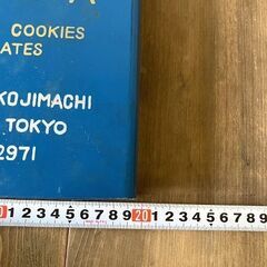 0012　洋菓子店「ROZA」レトロ空き缶の画像