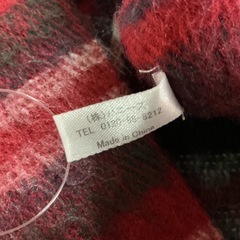 冬のアイテム🤍マフラー🧣ストールチェック柄レディース👱‍♀️スカーフおしゃれ🌷ハニーズHoneysアクリル100％赤•緑•白の画像