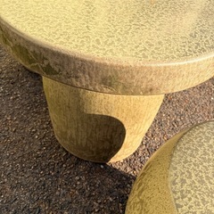 No.045 庭用　陶器製　テーブルせっとセットの画像