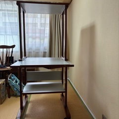 木製パソコンラックの画像