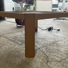 ニトリ製　こたつ　リビングテーブル　家具調こたつ　ブラウンの画像