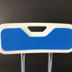 山善/YAMAZEN コンフォートシャワーチェア YS-7003SN 白×青 風呂イス 介護用品 入浴介護 入浴いす 25j菊STの画像