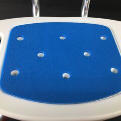 山善/YAMAZEN コンフォートシャワーチェア YS-7003SN 白×青 風呂イス 介護用品 入浴介護 入浴いす 25j菊STの画像