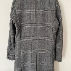 AZ by junhashimoto チェスターコート チェック ロングコートの画像