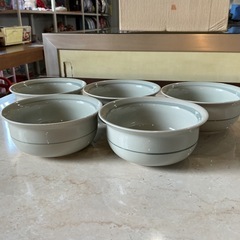 有田焼✨絵柄•つみくさ💐品種•小鉢揃5枚陶磁器和食器花柄白•紺色の画像