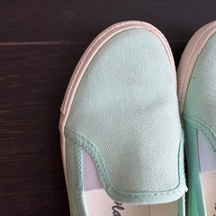 子供　靴　ミントグリーン　19の画像